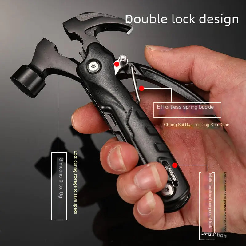 High Carbon Steel Camping Hammer Multi-Function Tool
