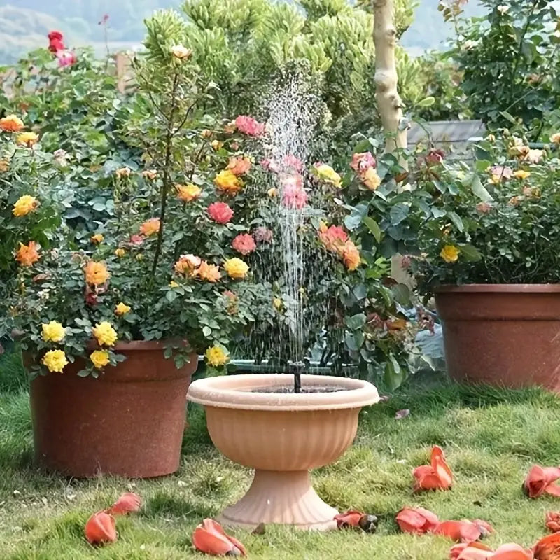 1W Solar Bird Bath Fountain Pump for Garden & Pond