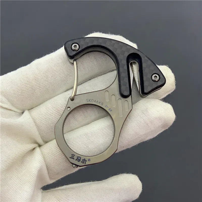 SK046 Titanium Alloy Car Keychain with Tungsten Tools