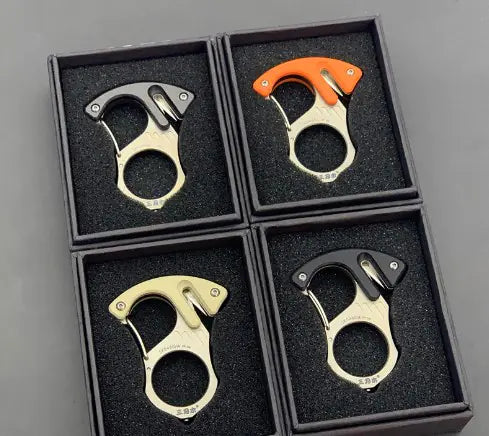 SK046 Titanium Alloy Car Keychain with Tungsten Tools