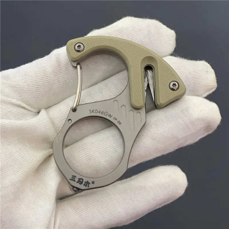SK046 Titanium Alloy Car Keychain with Tungsten Tools