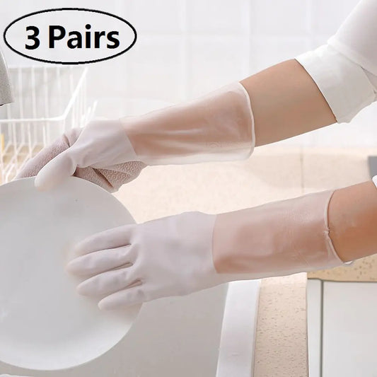 Rubber Kitchen Cleaning Gloves for Household Use