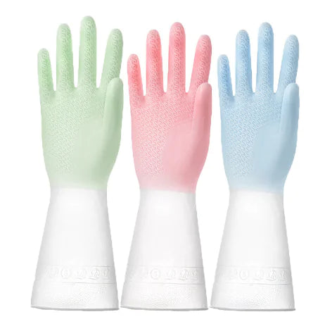 Rubber Kitchen Cleaning Gloves for Household Use