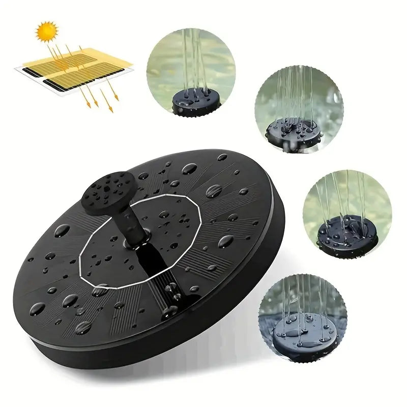 1W Solar Bird Bath Fountain Pump for Garden & Pond