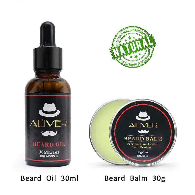 ALIVER Beard Care Kit with Grooming Tools and Apron
