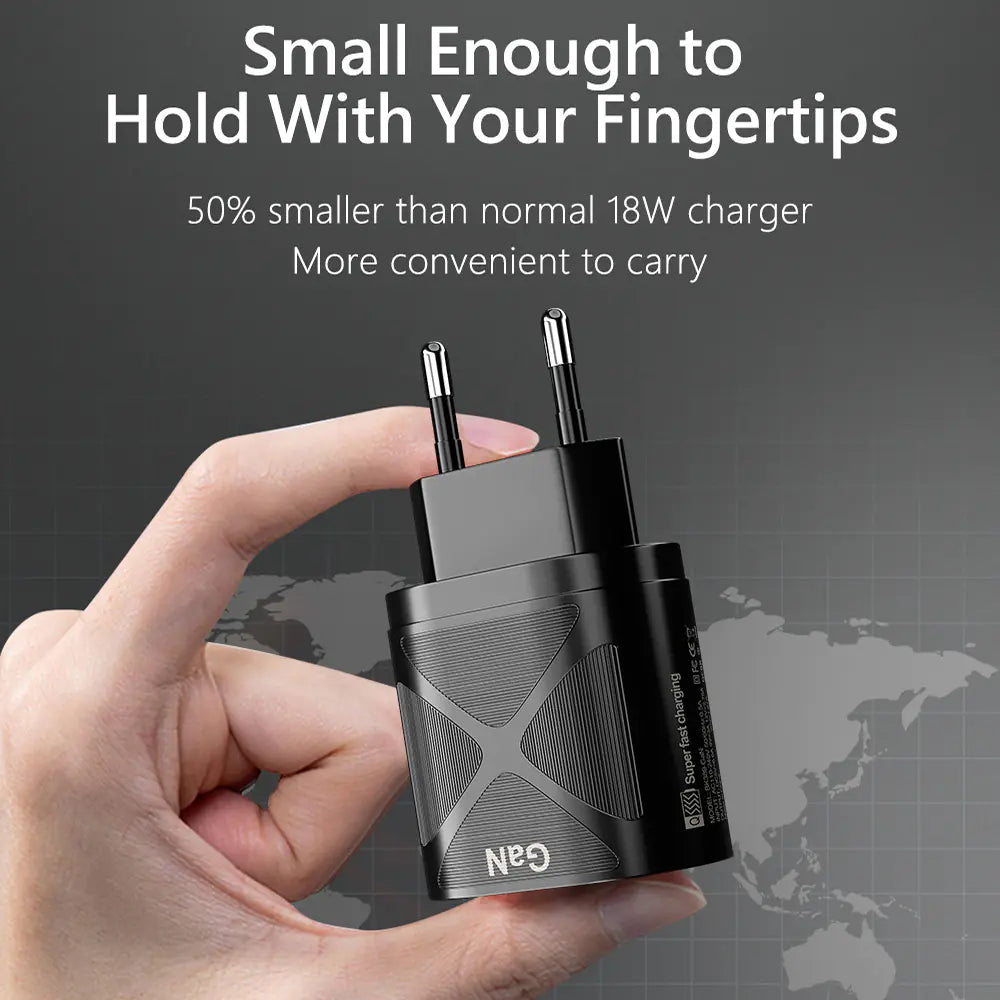 65W GaN PD Fast-Charging Mobile Phone & Laptop Adapter