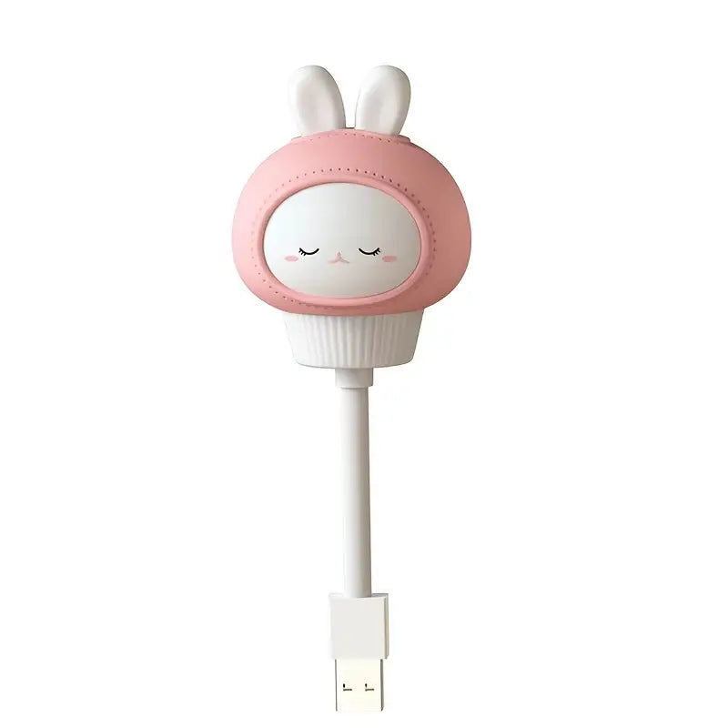 USB Eye Protection Night Light with Rabbit and Bear Design