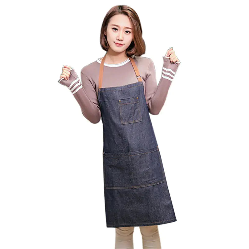 Denim Apron for Women - Kitchen and Household Use