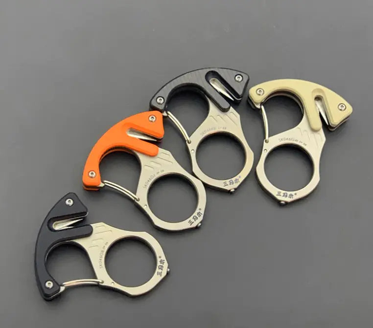 SK046 Titanium Alloy Car Keychain with Tungsten Tools