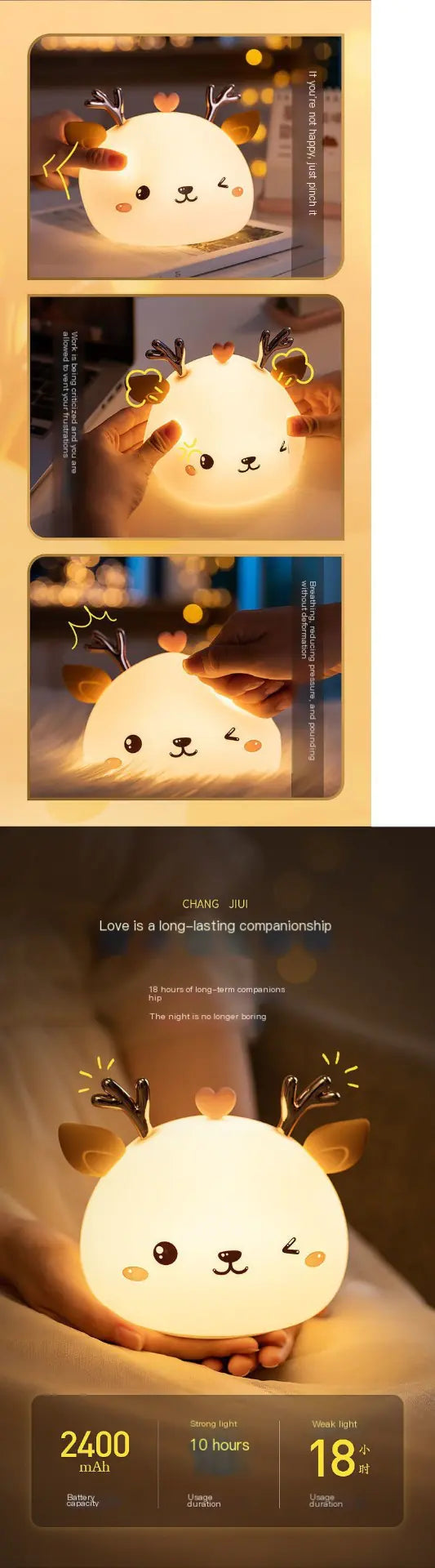 LED Unicorn Bedside Night Light