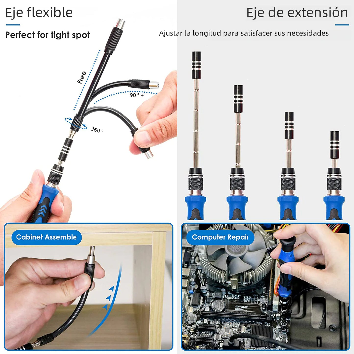 142-in-1 Screwdriver Set with Multiple Heads and Types