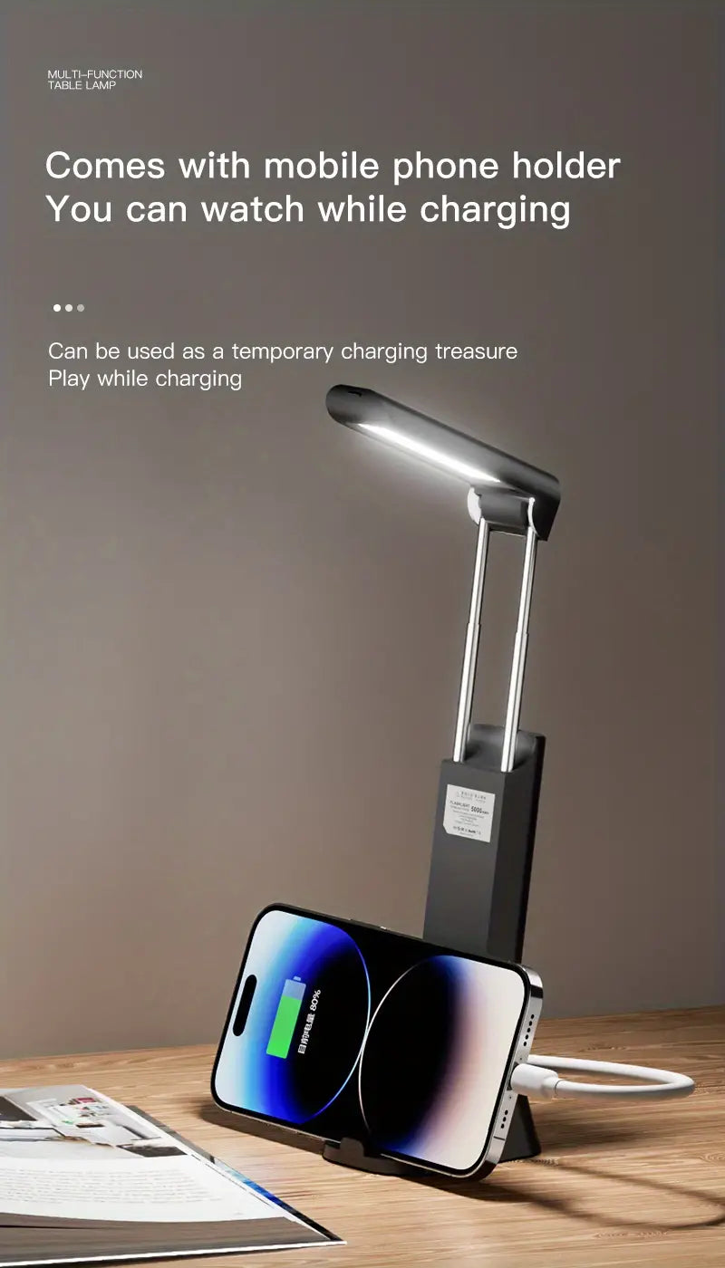 Multifunctional LED Reading Desk Lamp with Power Bank