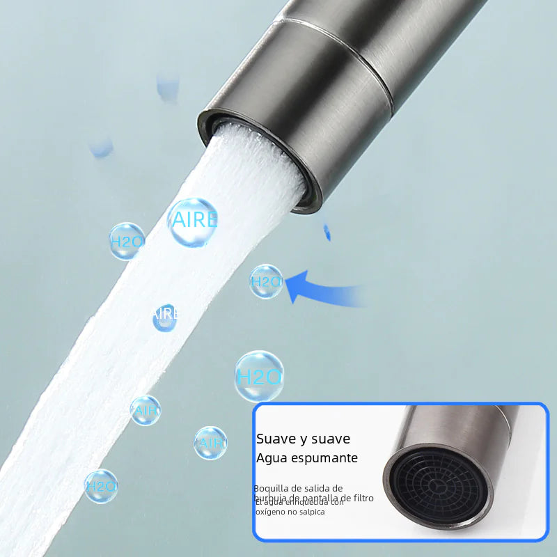 Luxury Brushed Gunmetal Kitchen Faucet with Swivel Spout