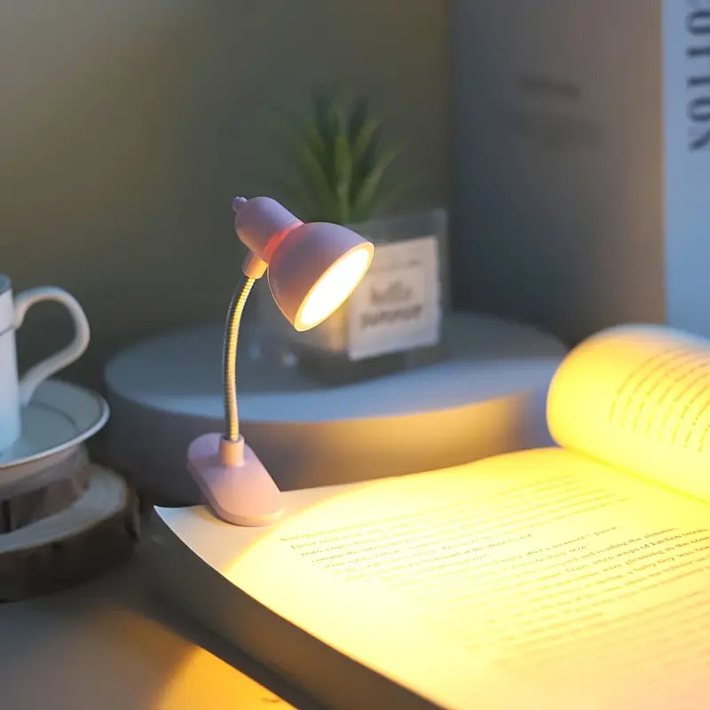Mini Book Lamp: Eye Protection, Warm Light Clip Lamp