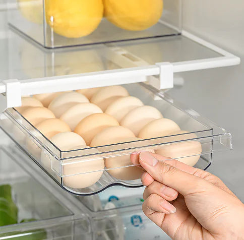 Egg Storage Organizer for Refrigerator and Kitchen Use