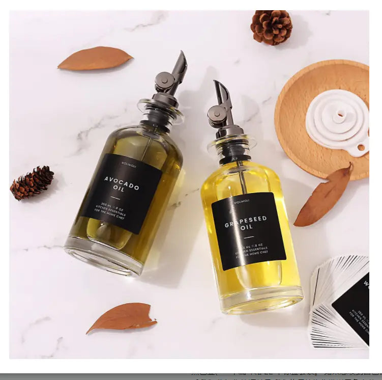 350ml Glass Oil Dispenser for Kitchen Use