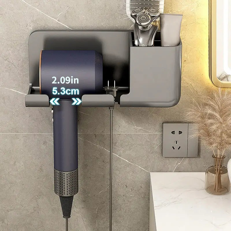 Wall Mounted Bathroom Storage Holder for Hair Tools