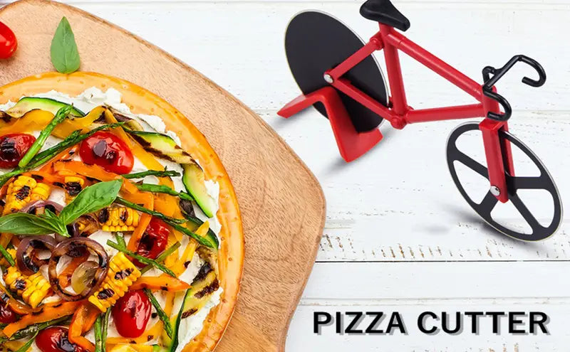 Bicycle Pizza Knife with Ergonomic Handle and Sharp Blade