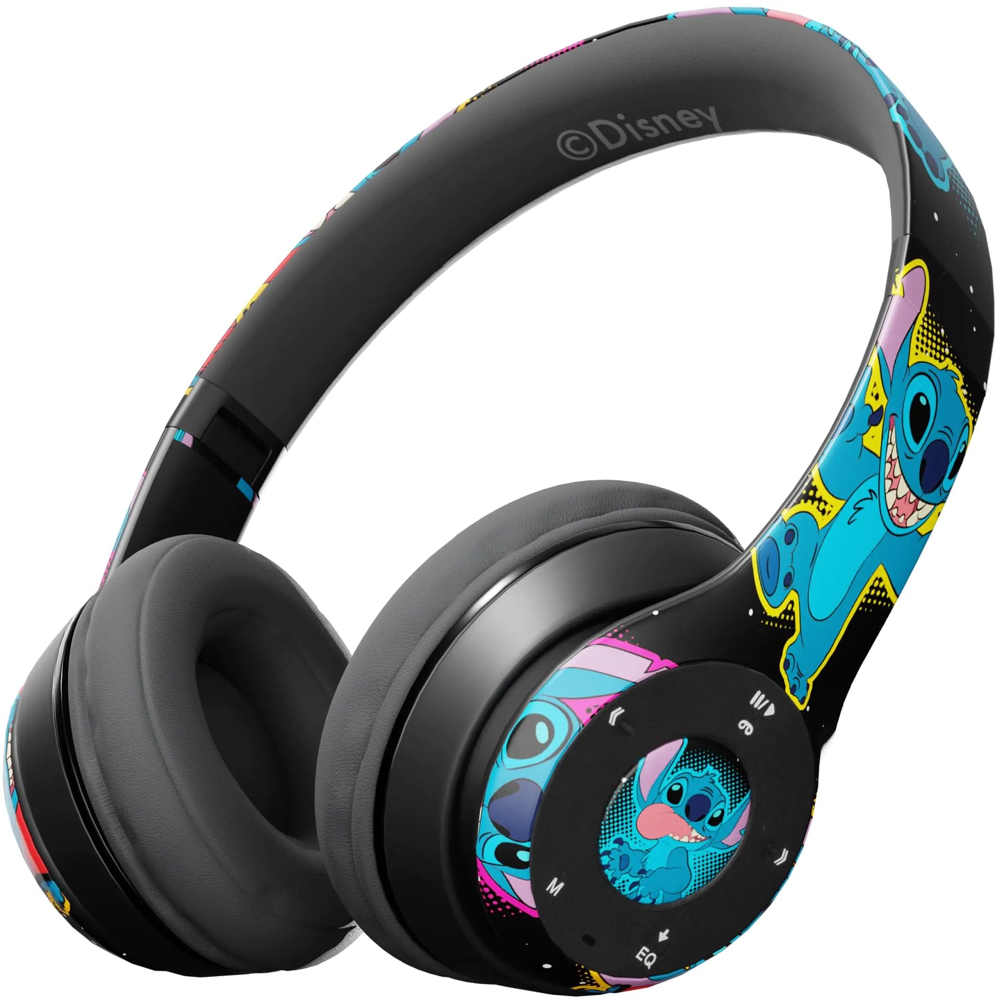 Disney Lilo & Stitch Bluetooth Over-Ear Headphones Wireless Foldable Headset with Built-in Microphone - Lilo & Stitch Design for Adults and Kids Comfortable Auriculares: Electronics