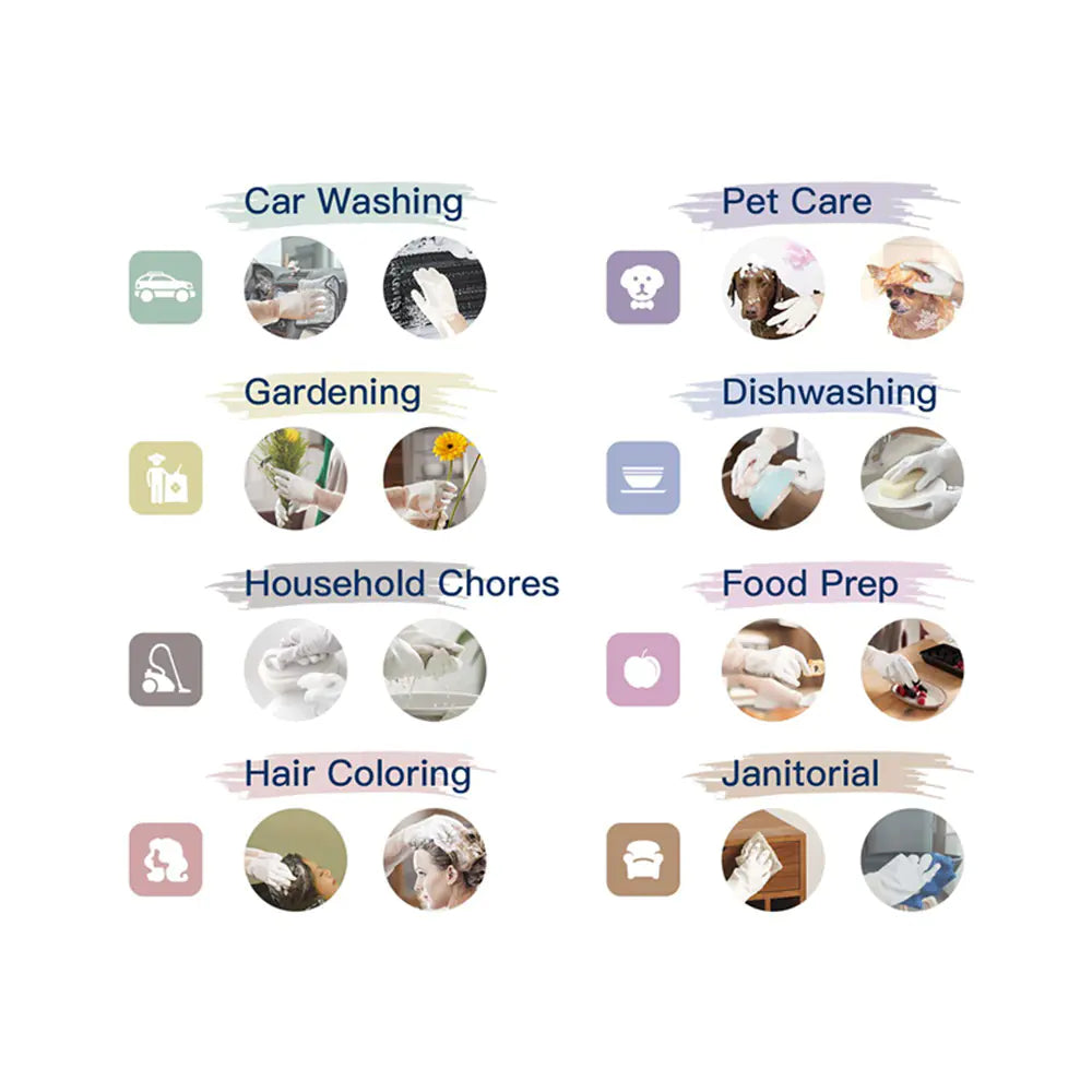 Rubber Kitchen Cleaning Gloves for Household Use