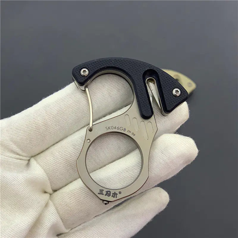 SK046 Titanium Alloy Car Keychain with Tungsten Tools