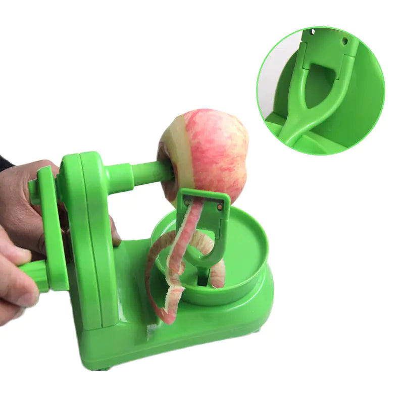 Multi-Functional Apple Peeler - Hand Crank Design
