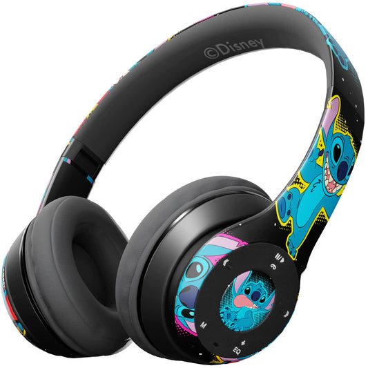 Disney Lilo & Stitch Bluetooth Over-Ear Headphones Wireless Foldable Headset with Built-in Microphone - Lilo & Stitch Design for Adults and Kids Comfortable Auriculares: Electronics