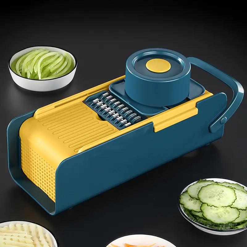 5-Blade Stainless Steel Vegetable Chopper with Container