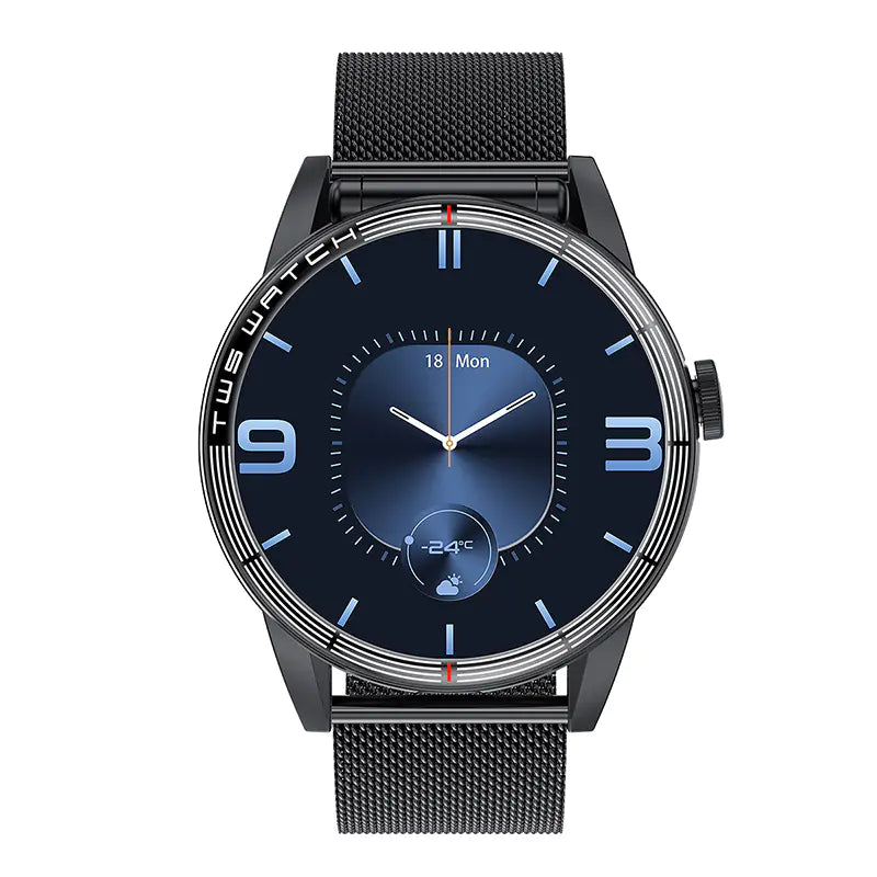 R6 V22 TWS Smartwatch with Heart Rate & Blood Oxygen
