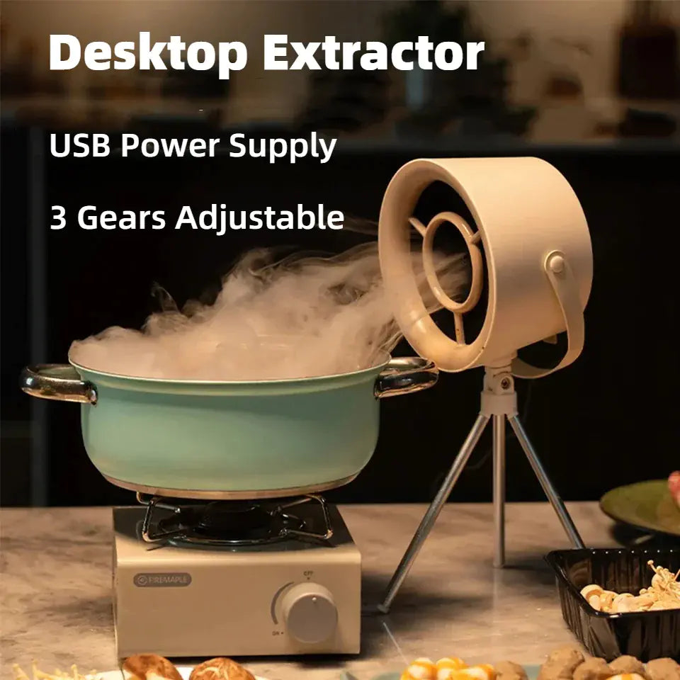 2024 Portable Desktop Exhaust Fan for Kitchen Use