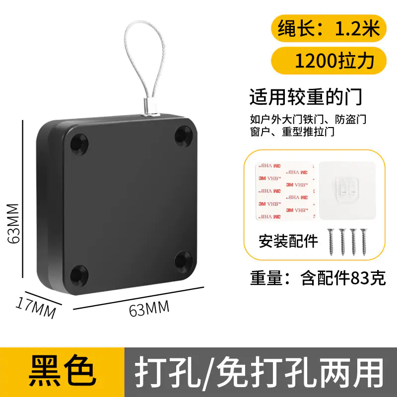 No-Drill Automatic Door Closer for Sliding Doors