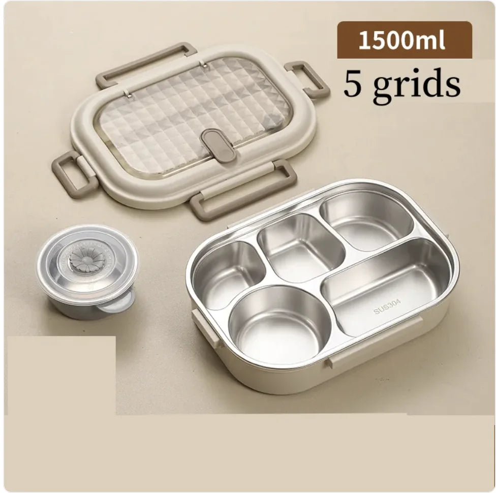 304 Stainless Steel Microwaveable Bento Box